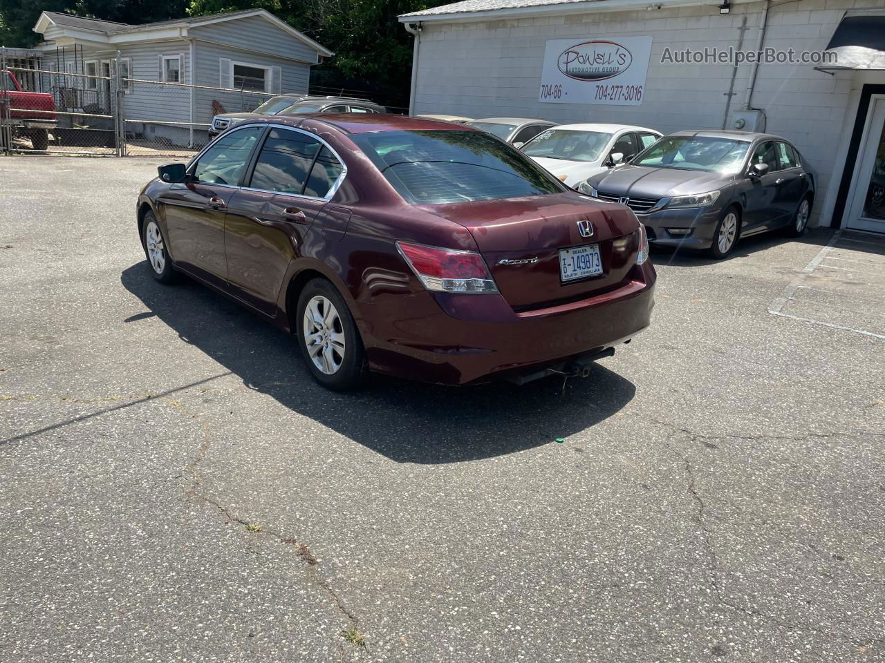 2008 Honda Accord Lxp Burgundy vin: 1HGCP26448A130515