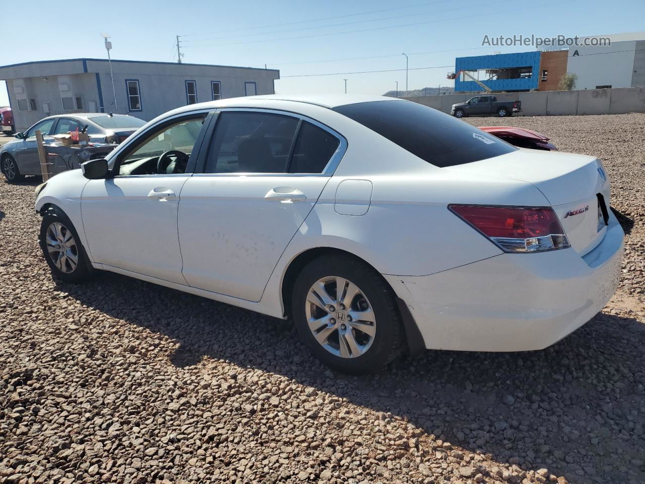 2009 Honda Accord Lxp White vin: 1HGCP26449A149390