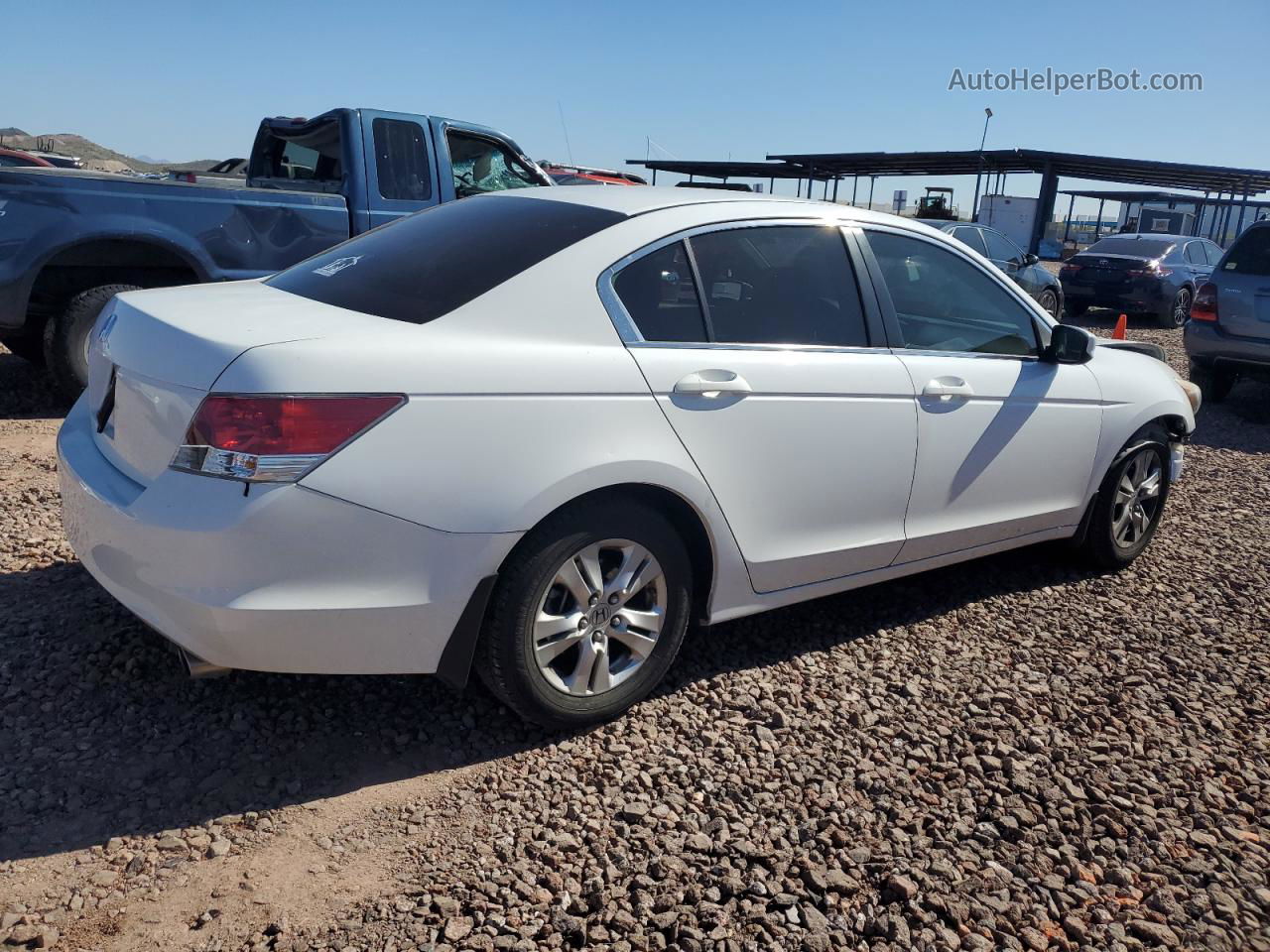 2009 Honda Accord Lxp White vin: 1HGCP26449A149390