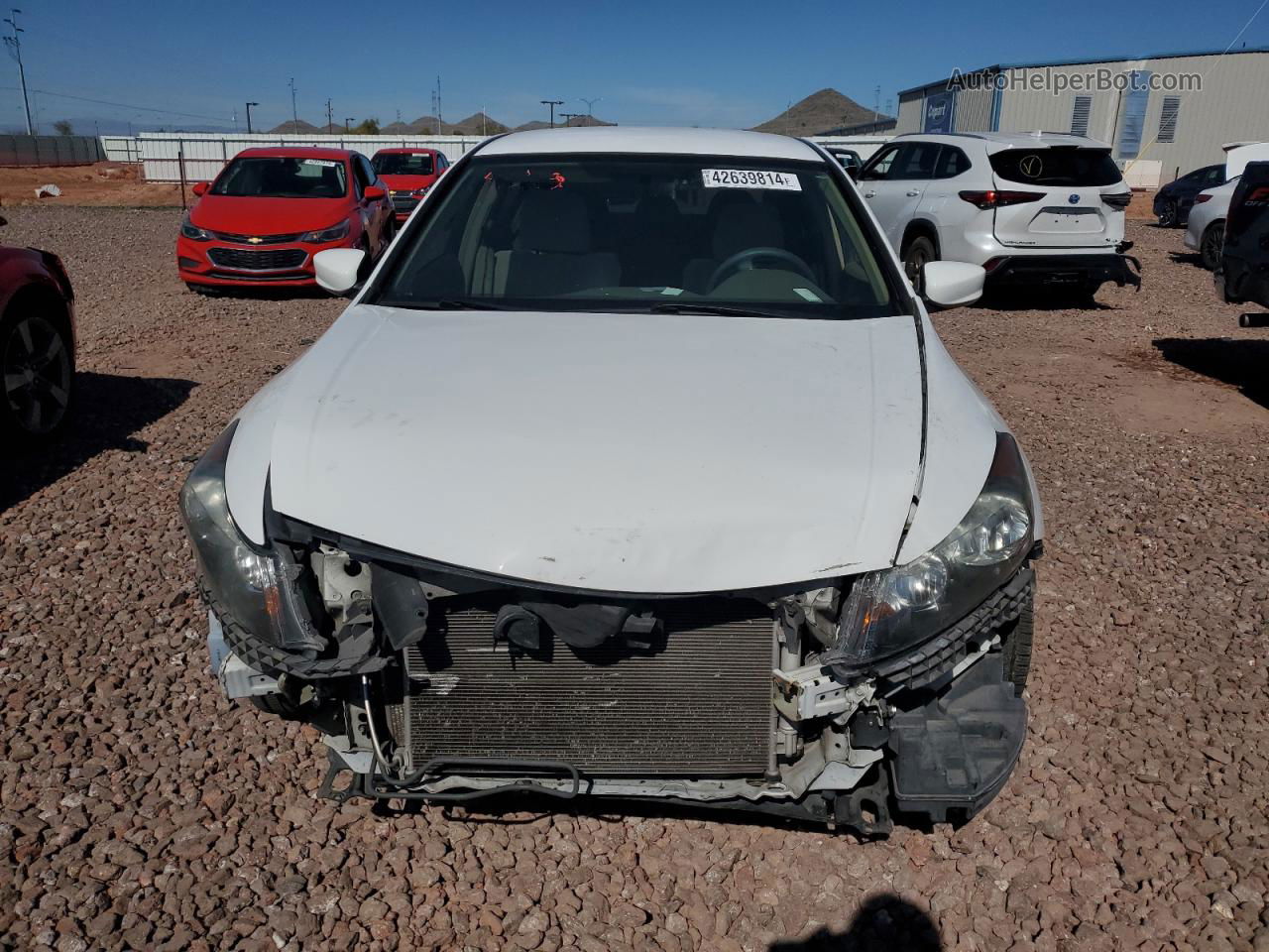 2009 Honda Accord Lxp White vin: 1HGCP26449A149390