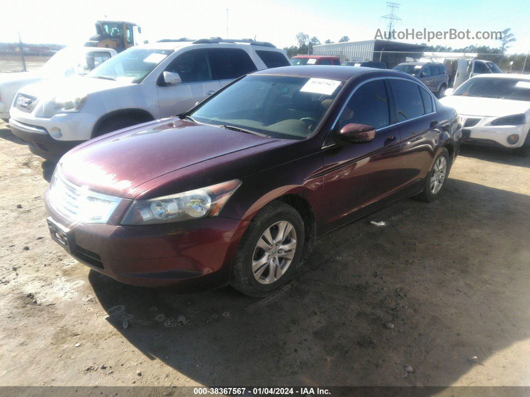 2008 Honda Accord 2.4 Lx-p Burgundy vin: 1HGCP26468A164990