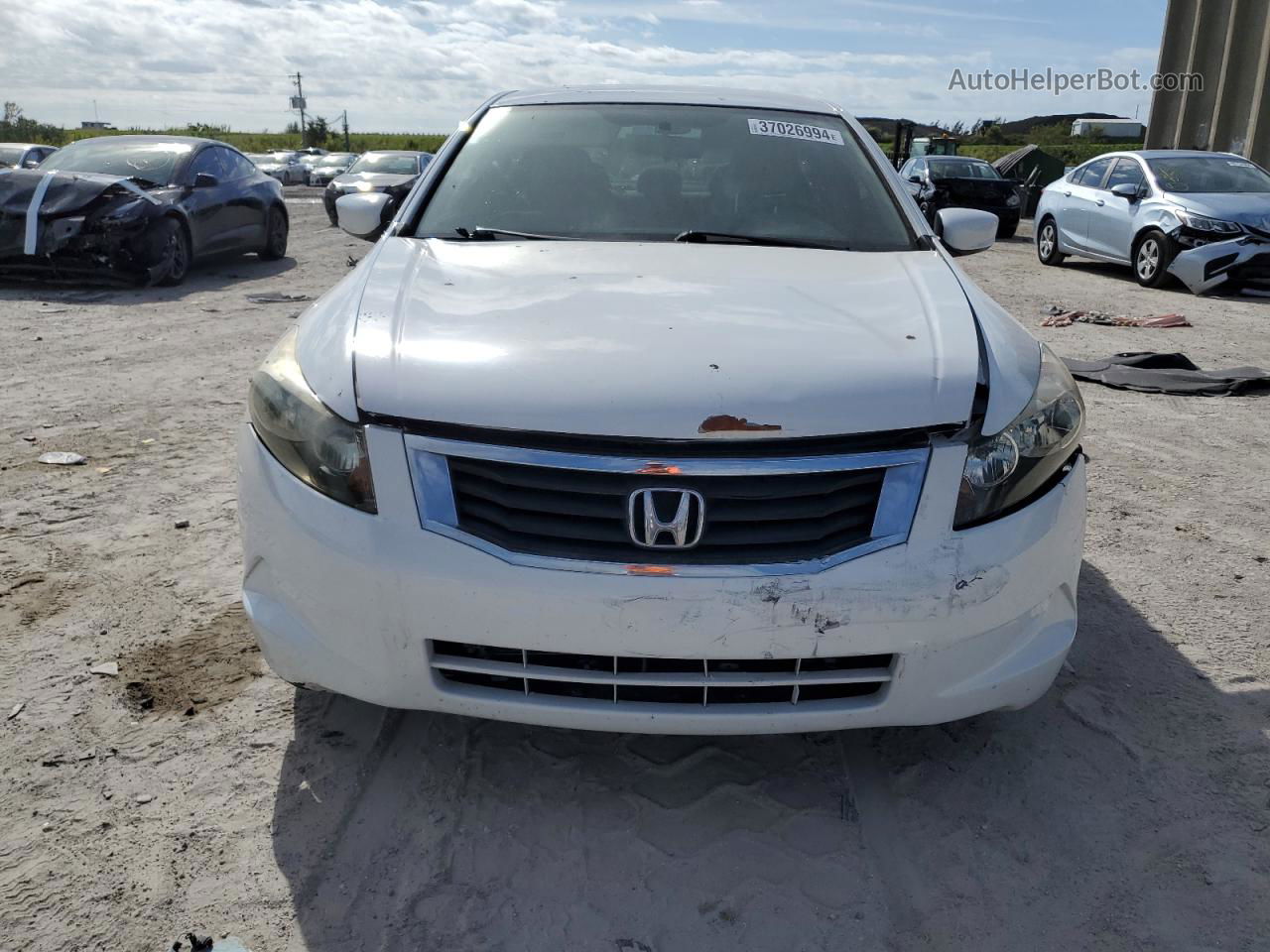 2009 Honda Accord Lxp White vin: 1HGCP26479A149402