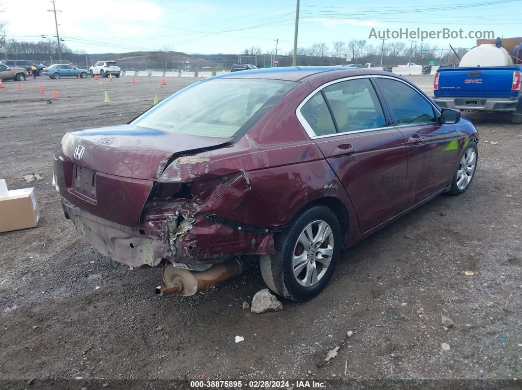 2009 Honda Accord 2.4 Lx-p Maroon vin: 1HGCP26489A089517