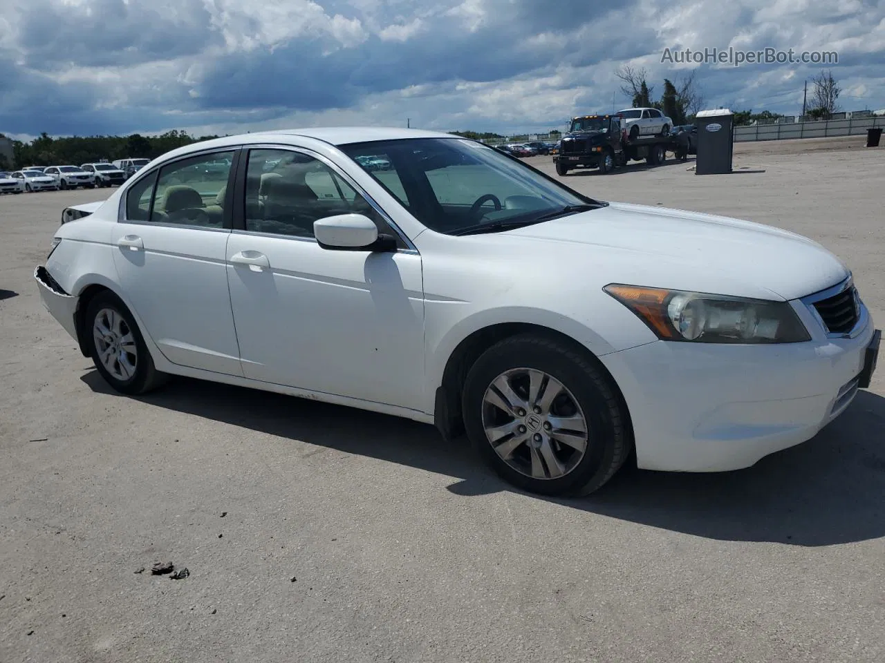 2009 Honda Accord Lxp White vin: 1HGCP26499A140541