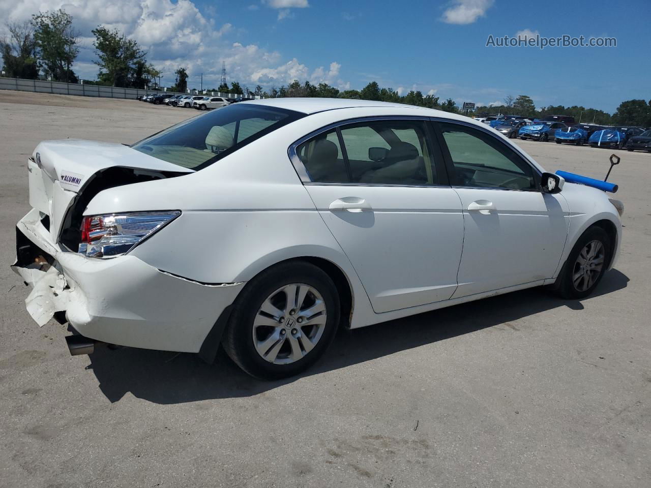 2009 Honda Accord Lxp White vin: 1HGCP26499A140541