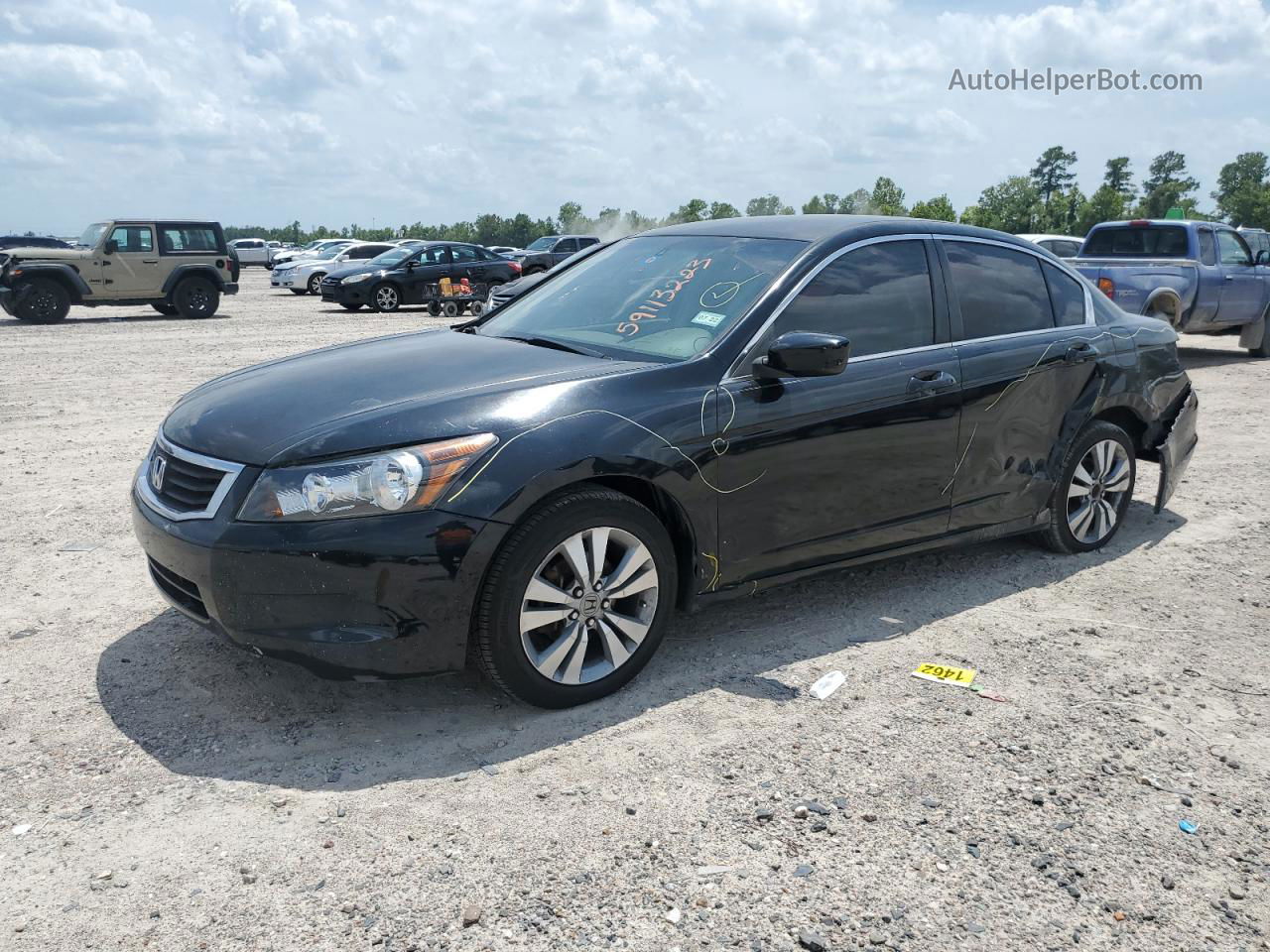 2009 Honda Accord Lxp Black vin: 1HGCP26499A199525