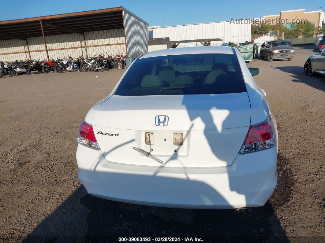 2008 Honda Accord 2.4 Lx-p White vin: 1HGCP264X8A087329