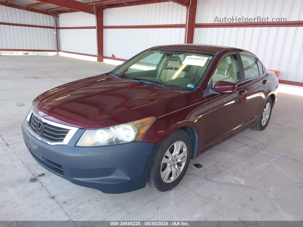 2009 Honda Accord 2.4 Lx-p Burgundy vin: 1HGCP264X9A188551