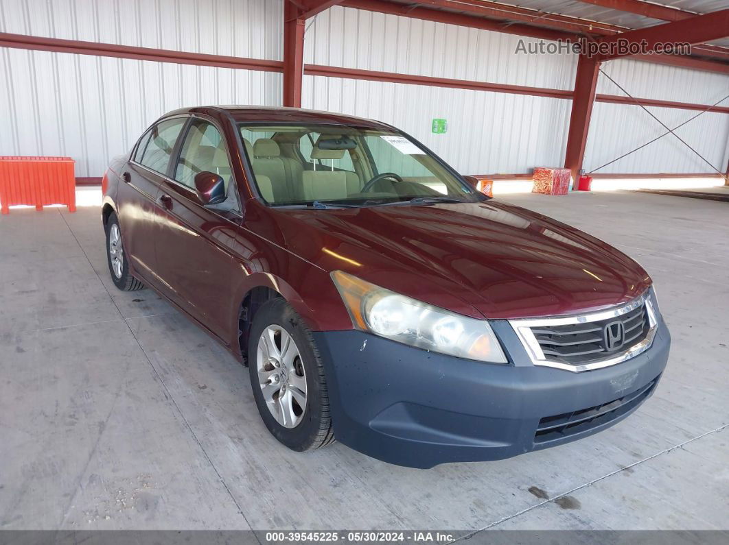 2009 Honda Accord 2.4 Lx-p Burgundy vin: 1HGCP264X9A188551