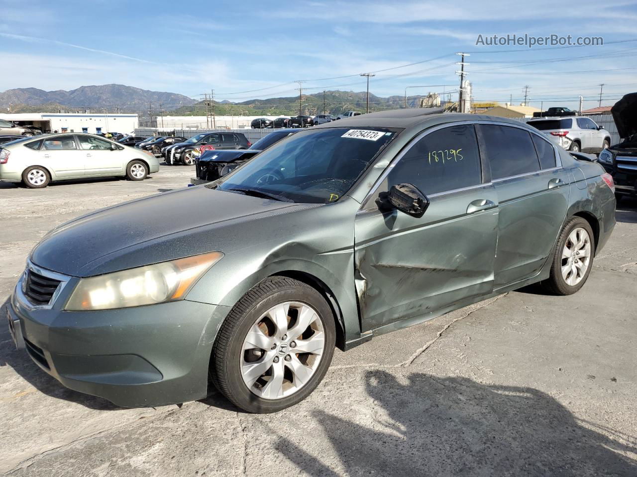 2009 Honda Accord Ex Green vin: 1HGCP26709A043402