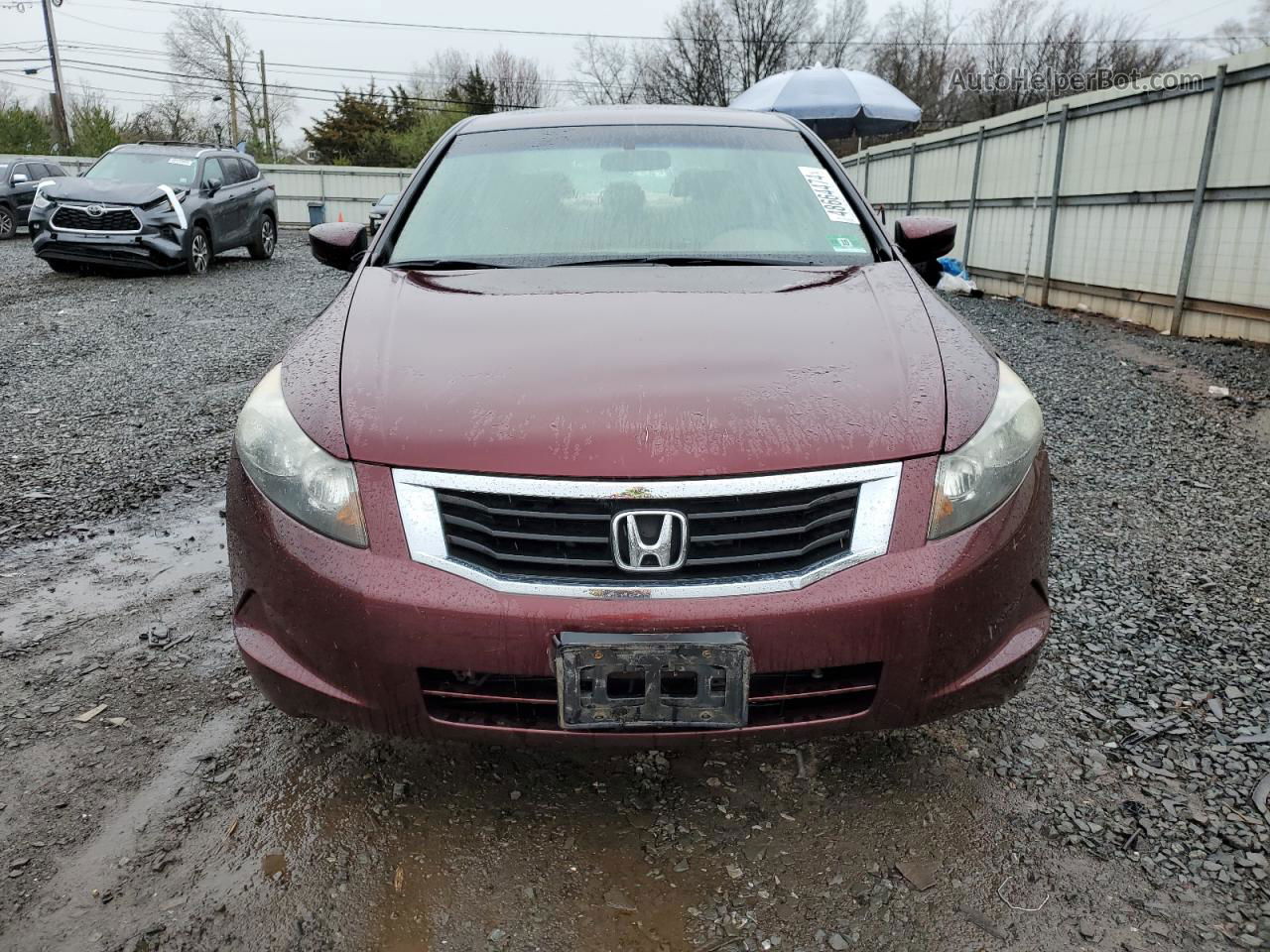 2008 Honda Accord Ex Темно-бордовый vin: 1HGCP26718A135519