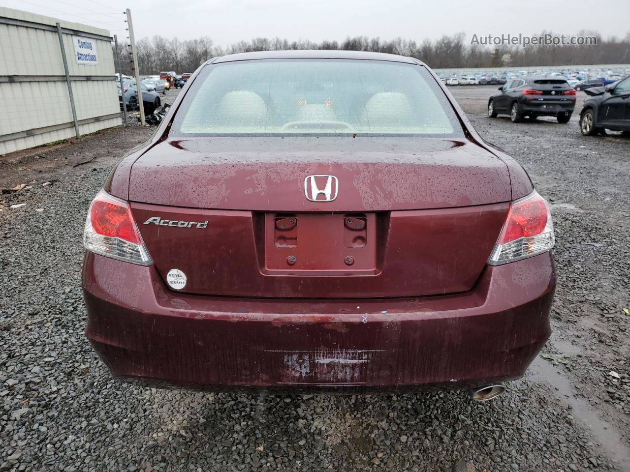 2008 Honda Accord Ex Темно-бордовый vin: 1HGCP26718A135519