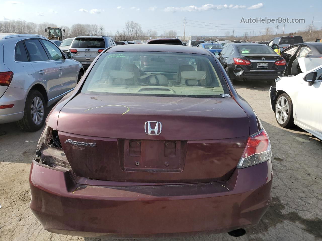 2009 Honda Accord Ex Maroon vin: 1HGCP26729A045314