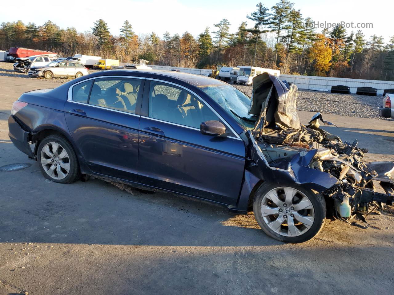 2009 Honda Accord Ex Blue vin: 1HGCP26729A125339