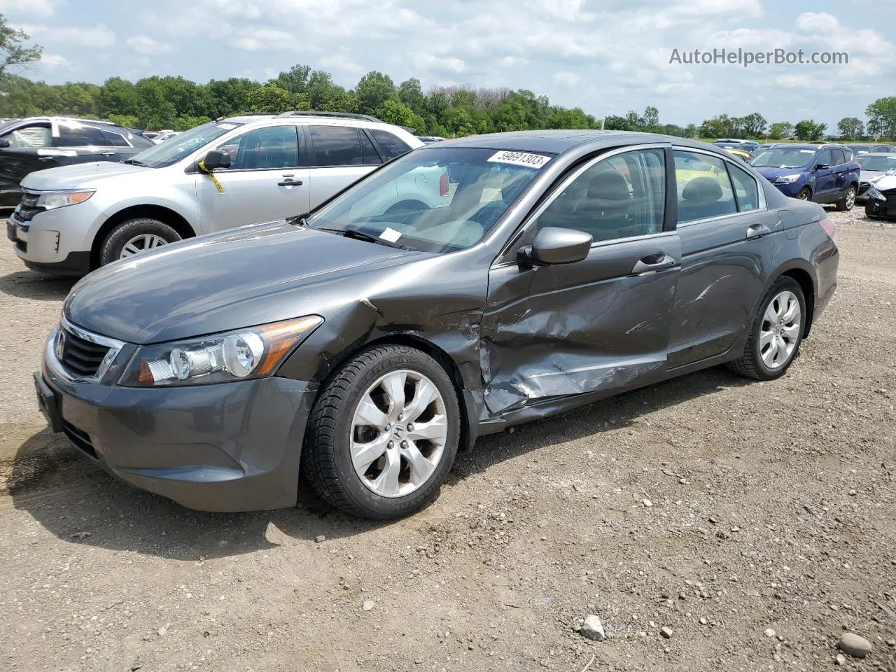 2008 Honda Accord Ex Gray vin: 1HGCP26748A125339