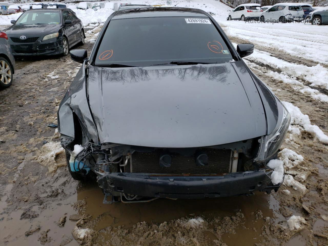 2008 Honda Accord Ex Серый vin: 1HGCP26748A154713