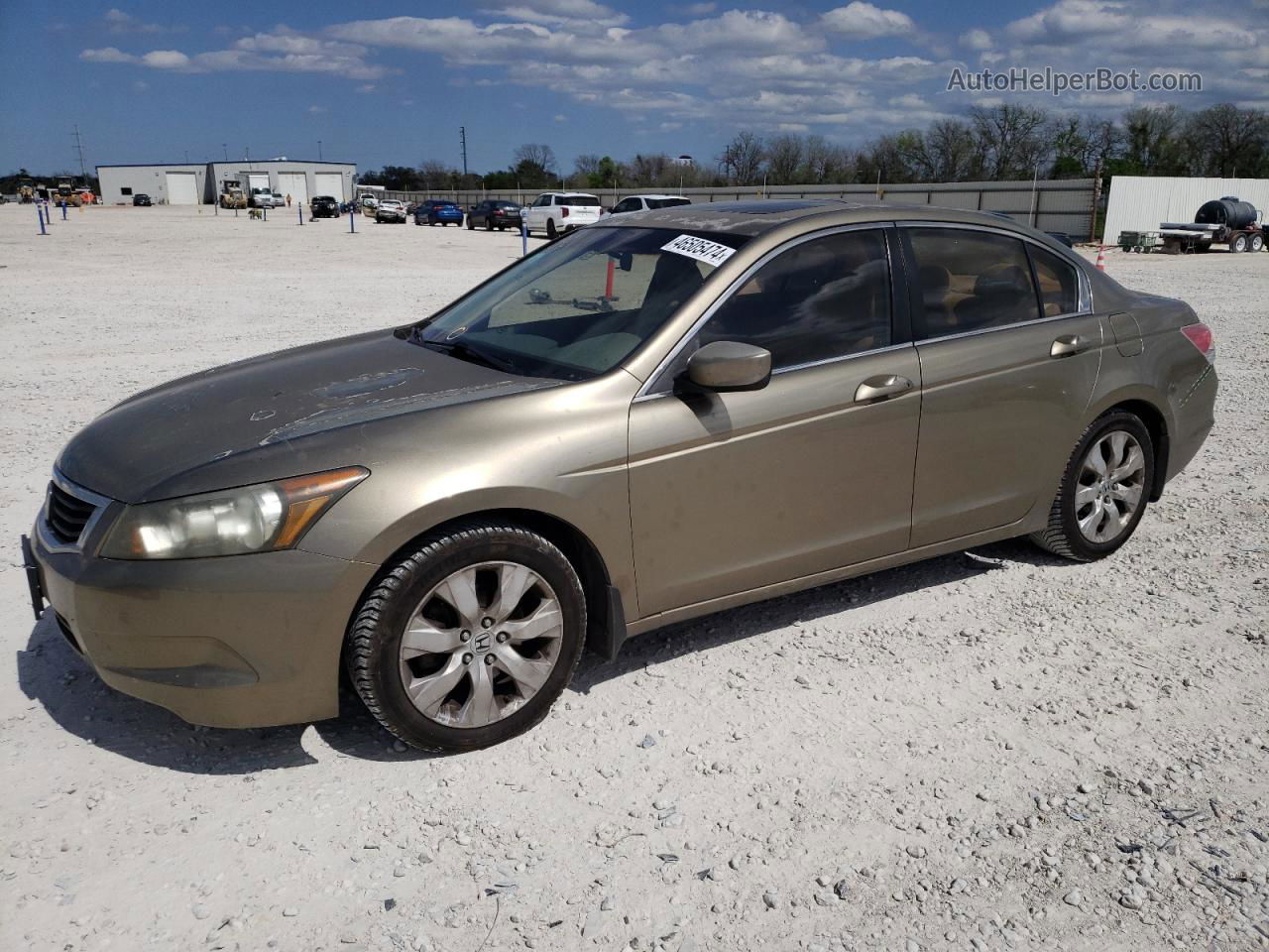 2009 Honda Accord Ex Beige vin: 1HGCP26759A063628