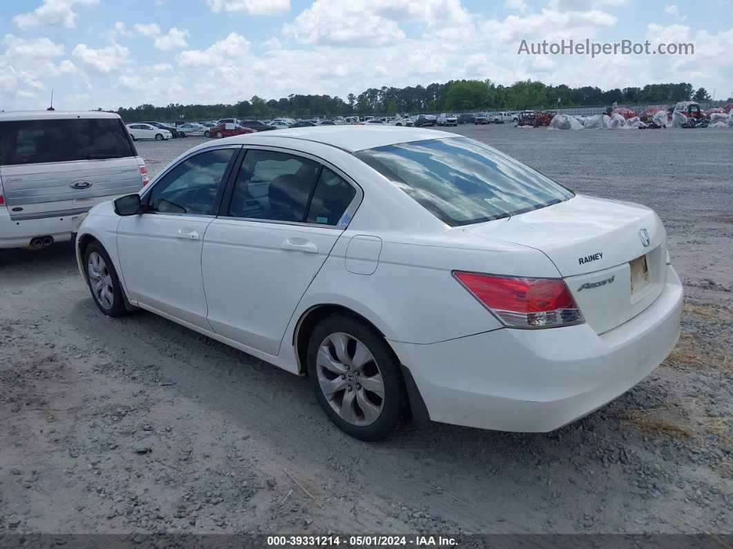 2009 Honda Accord 2.4 Ex White vin: 1HGCP26759A135430