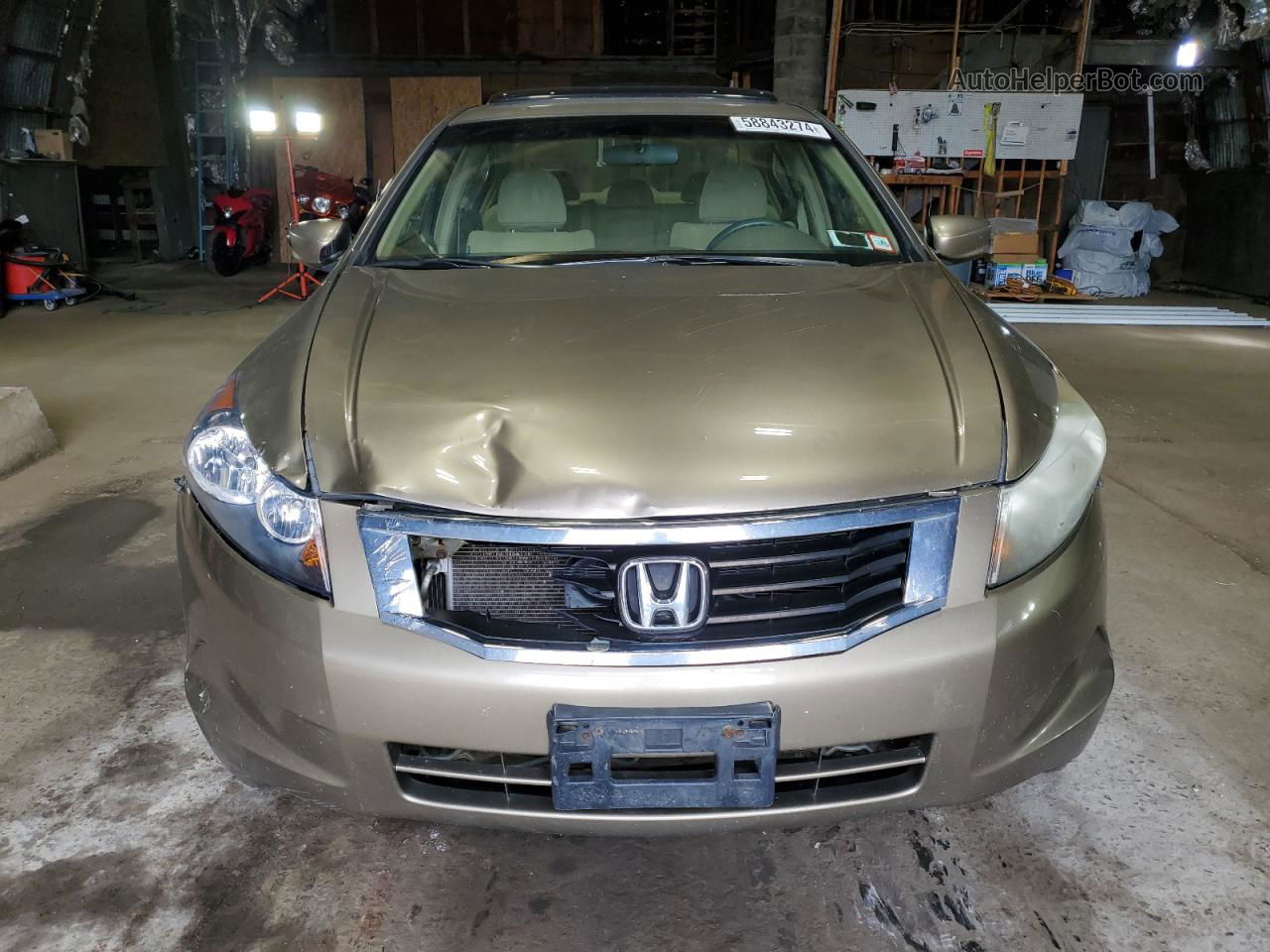 2008 Honda Accord Ex Золотой vin: 1HGCP26778A030743