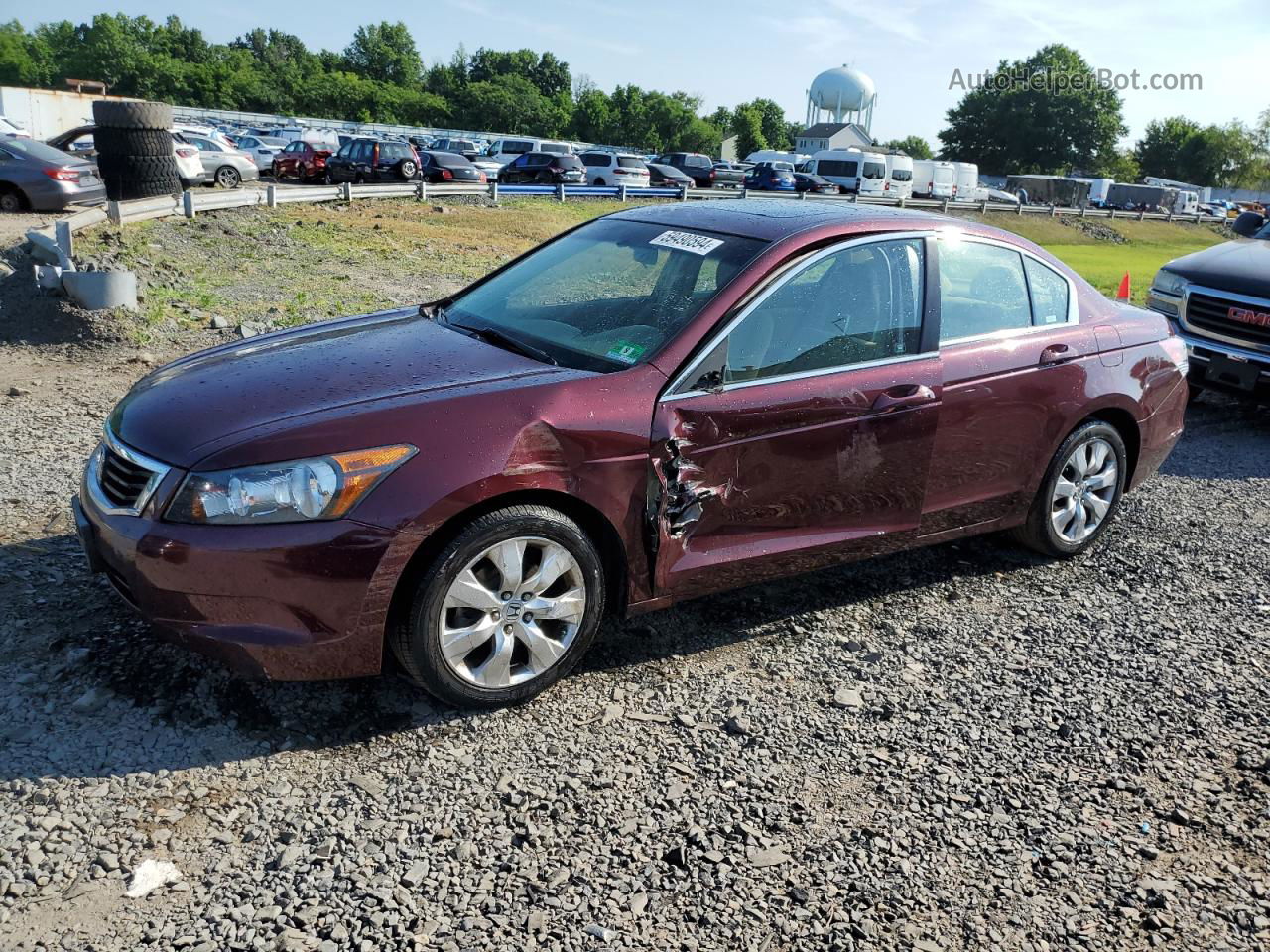 2008 Honda Accord Ex Red vin: 1HGCP26778A050815