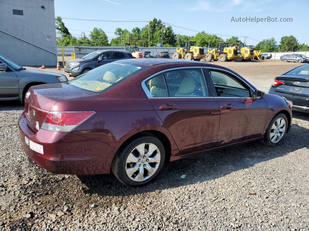 2008 Honda Accord Ex Red vin: 1HGCP26778A050815