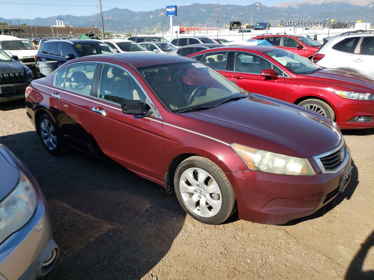 2009 Honda Accord Ex Burgundy vin: 1HGCP26789A036424