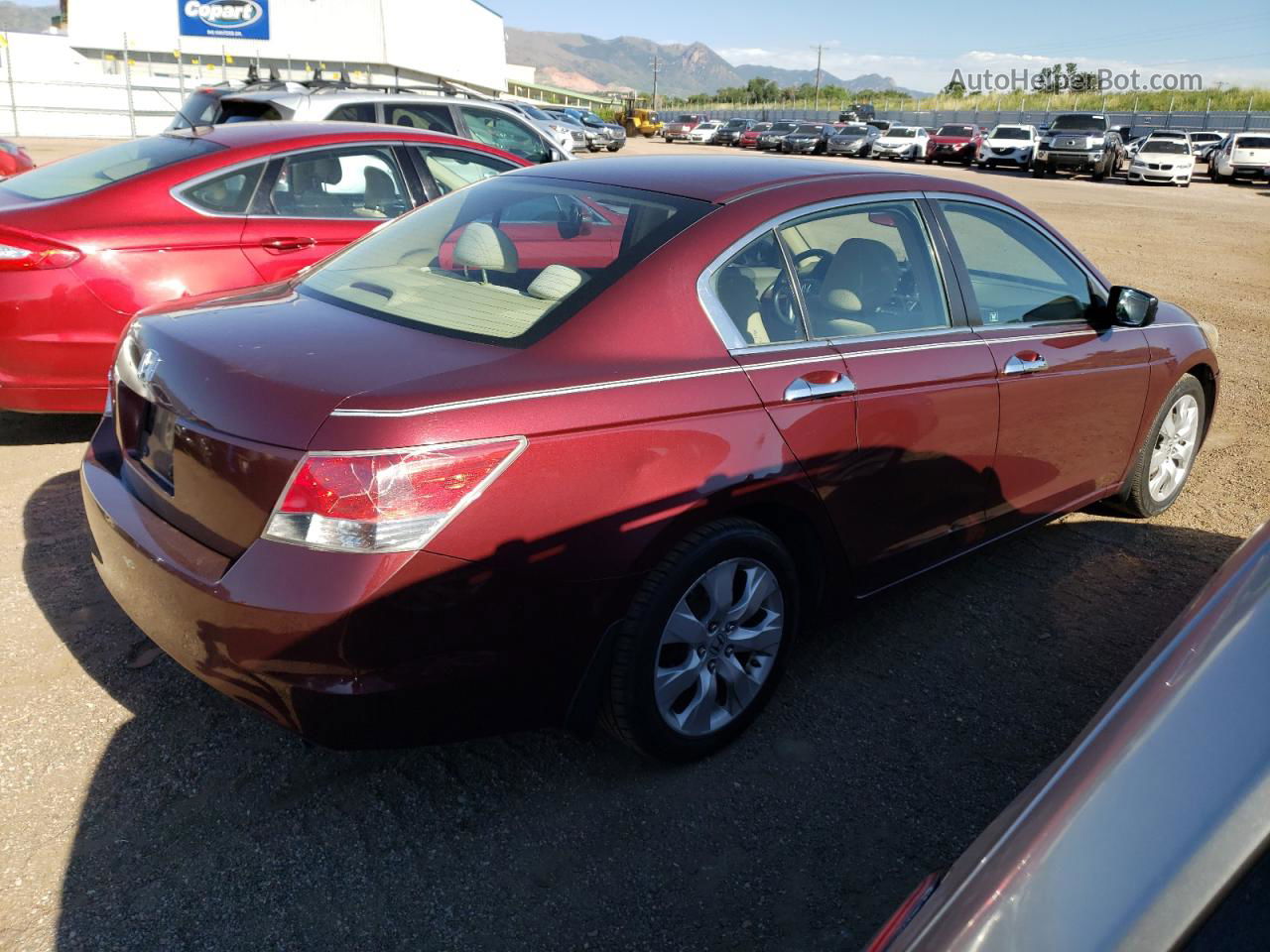 2009 Honda Accord Ex Burgundy vin: 1HGCP26789A036424