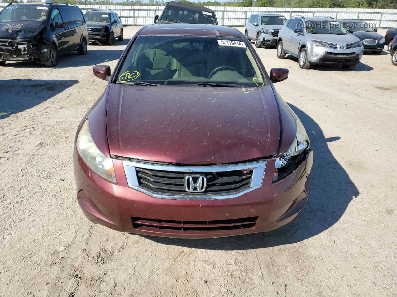 2009 Honda Accord Ex Burgundy vin: 1HGCP26789A061758