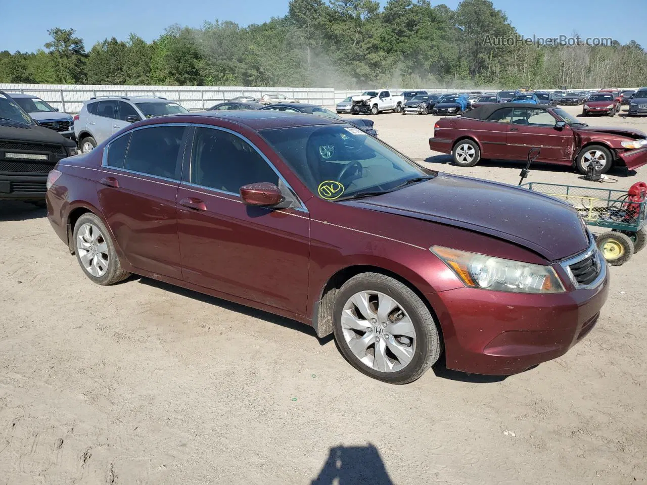 2009 Honda Accord Ex Burgundy vin: 1HGCP26789A061758