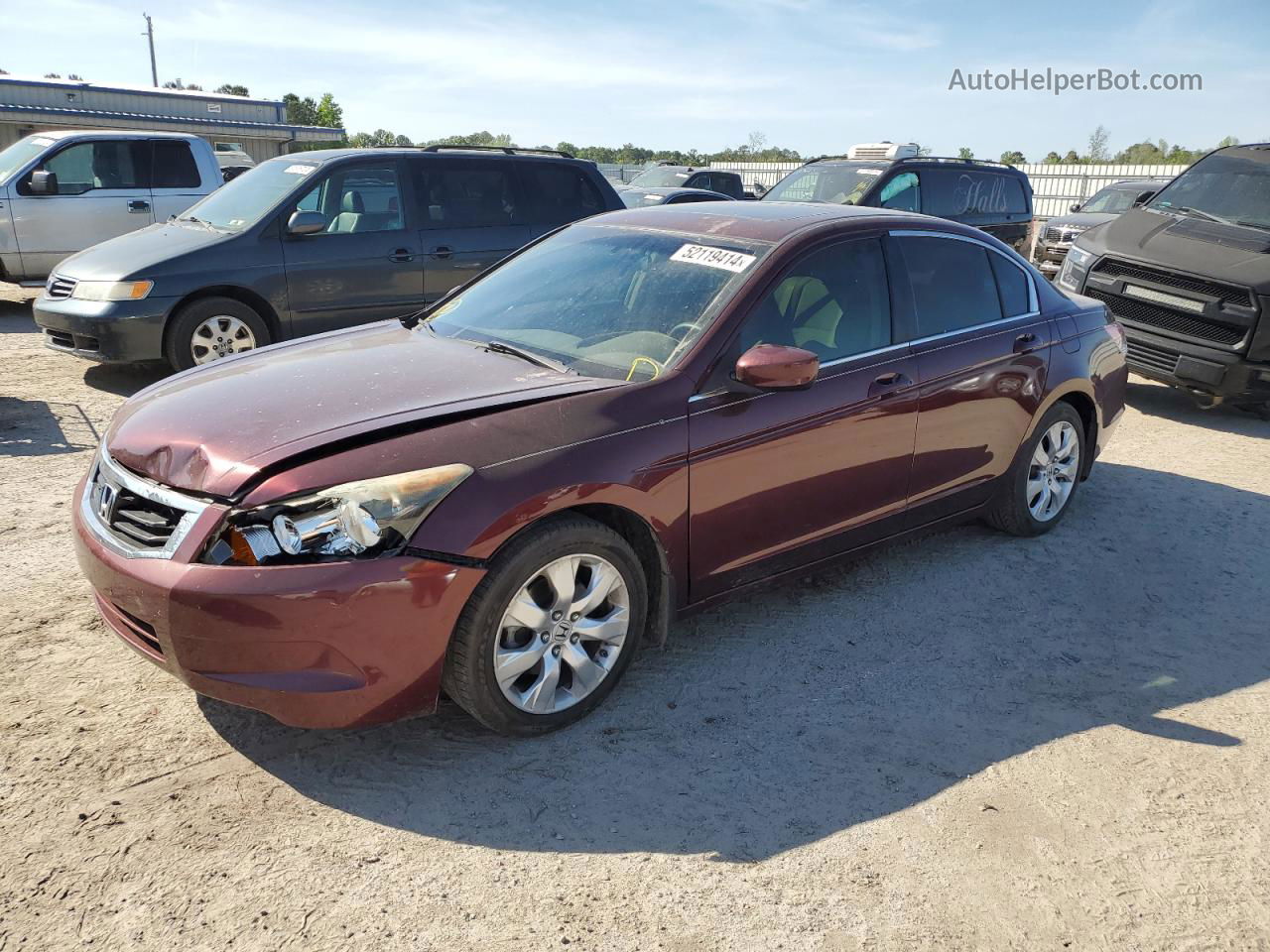 2009 Honda Accord Ex Burgundy vin: 1HGCP26789A061758