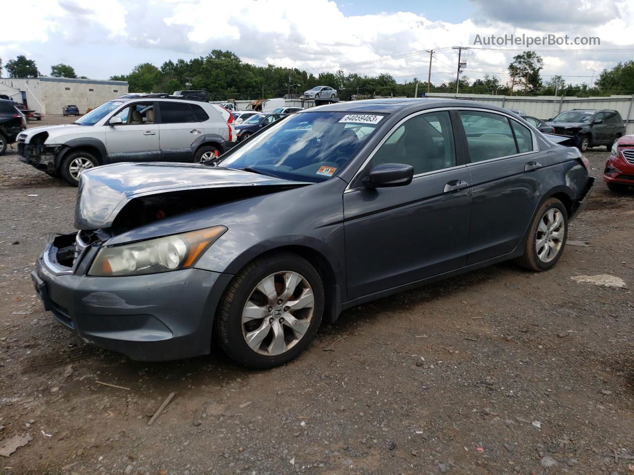 2009 Honda Accord Ex Серый vin: 1HGCP26789A167854