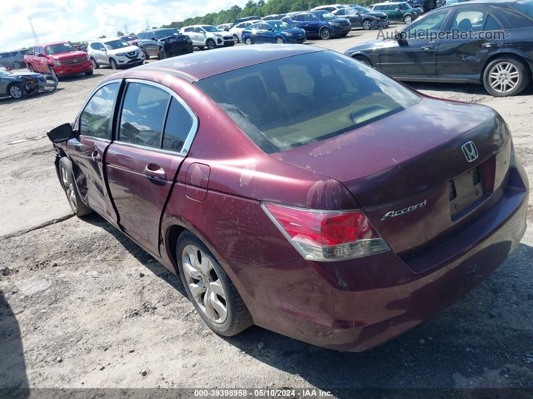 2008 Honda Accord 2.4 Ex Maroon vin: 1HGCP26798A105619