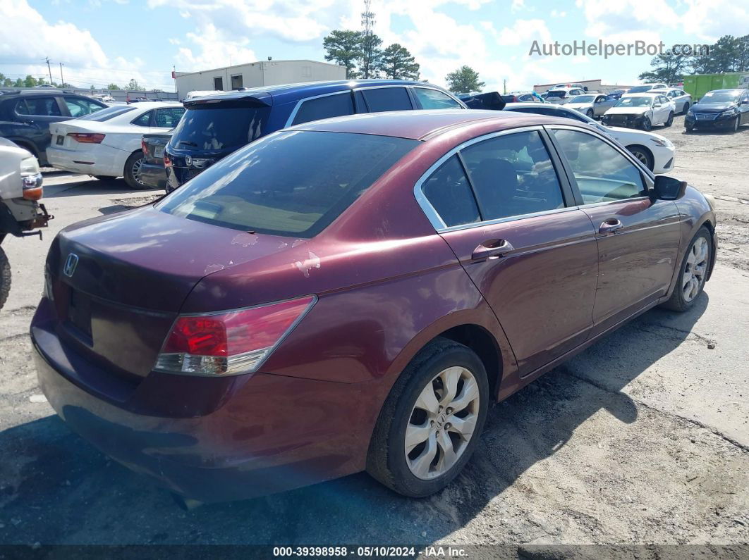 2008 Honda Accord 2.4 Ex Maroon vin: 1HGCP26798A105619