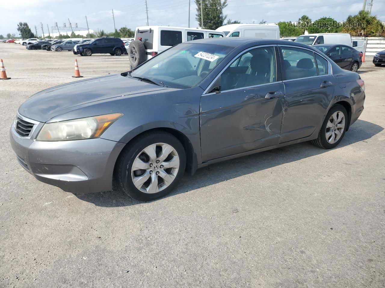 2008 Honda Accord Ex Gray vin: 1HGCP267X8A111493