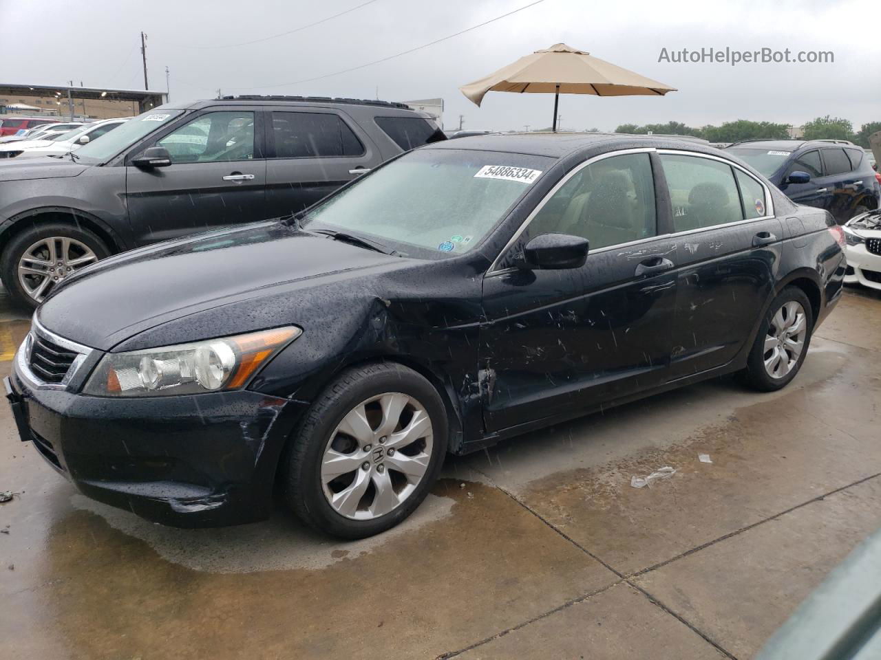 2008 Honda Accord Exl Black vin: 1HGCP26808A016062