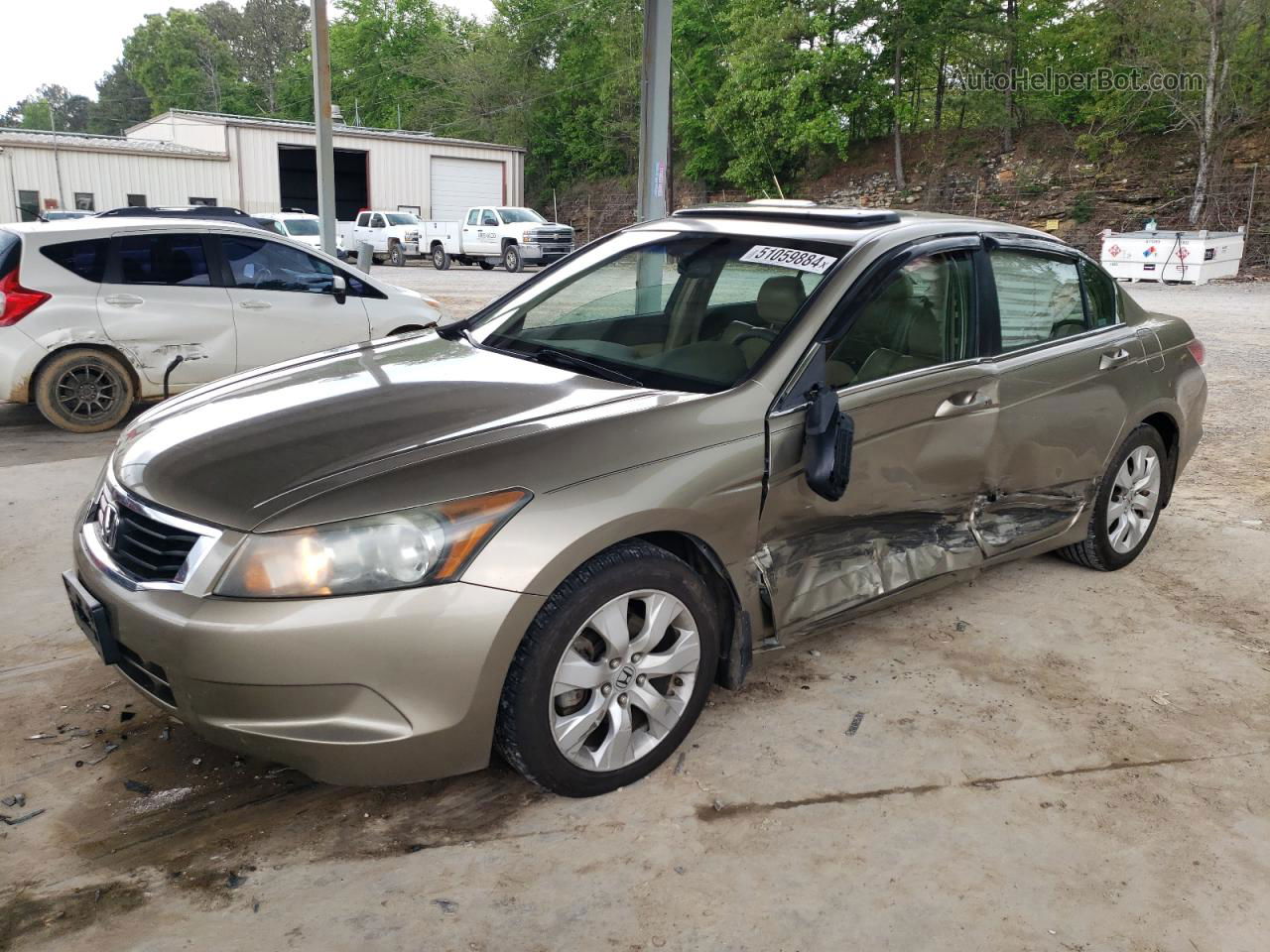 2009 Honda Accord Exl Beige vin: 1HGCP26809A174869