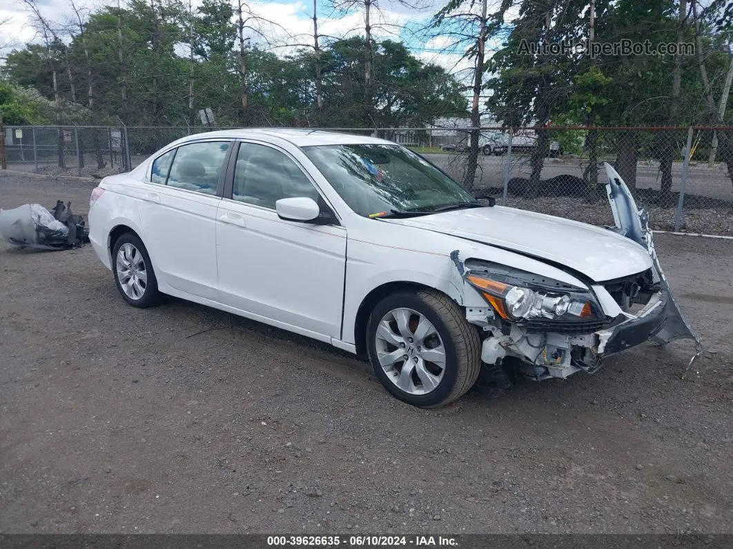 2009 Honda Accord 2.4 Ex-l White vin: 1HGCP26829A088463