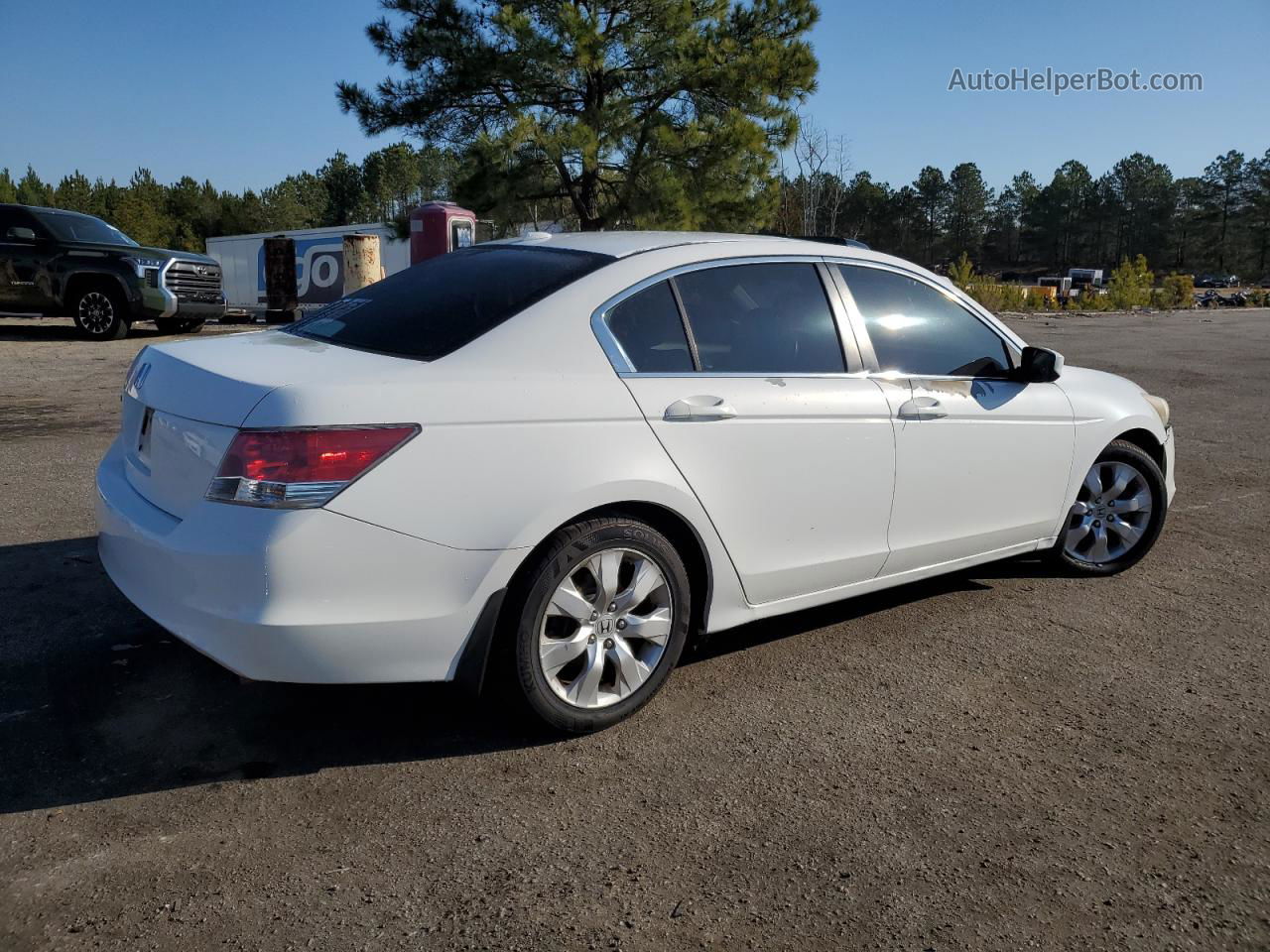 2009 Honda Accord Exl White vin: 1HGCP26829A119064