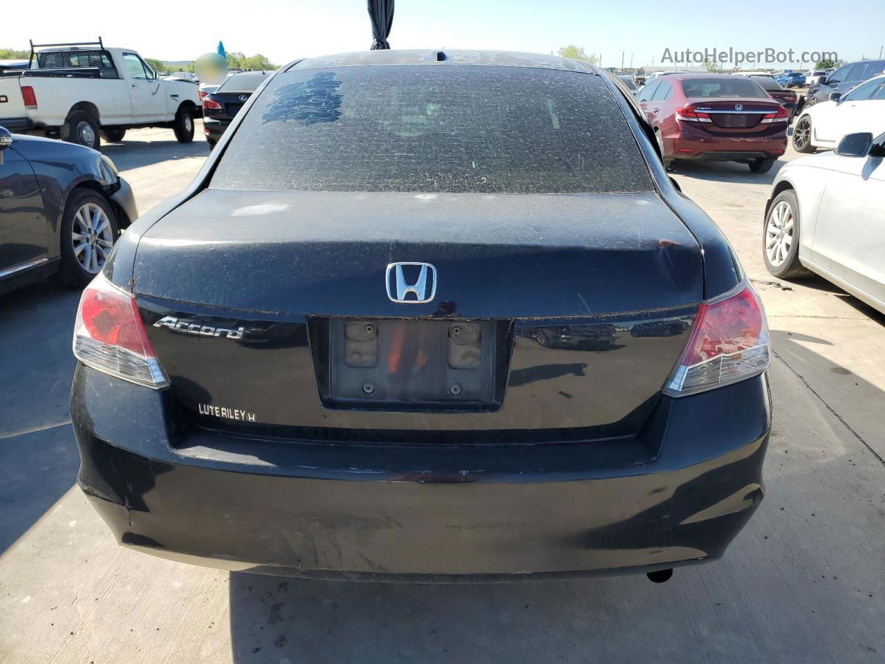 2008 Honda Accord Exl Черный vin: 1HGCP26838A011597