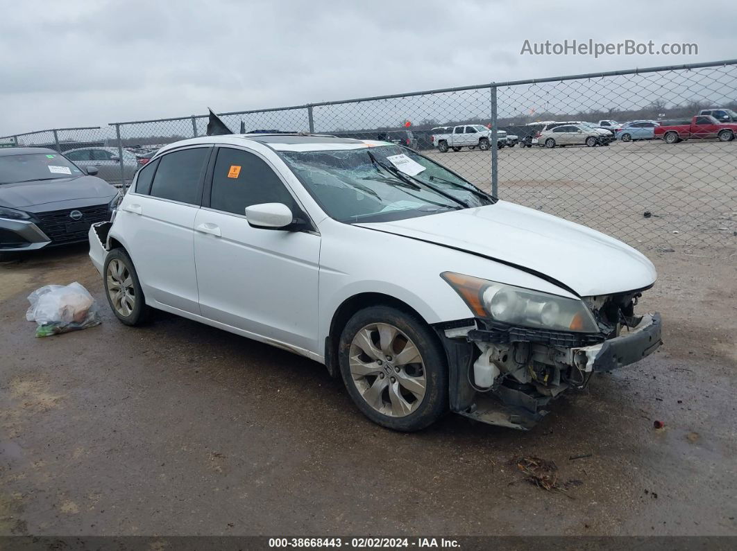 2009 Honda Accord 2.4 Ex-l White vin: 1HGCP26839A153577