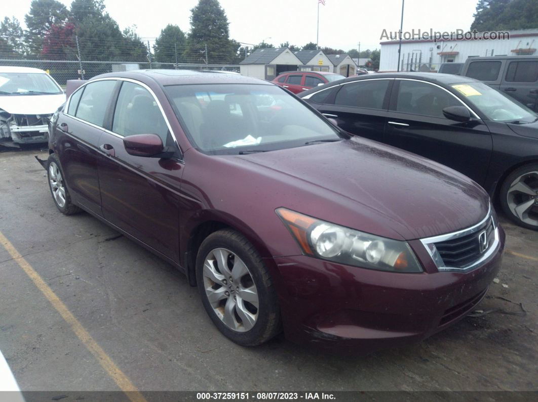 2008 Honda Accord Sdn Ex-l Бордовый vin: 1HGCP26848A060730