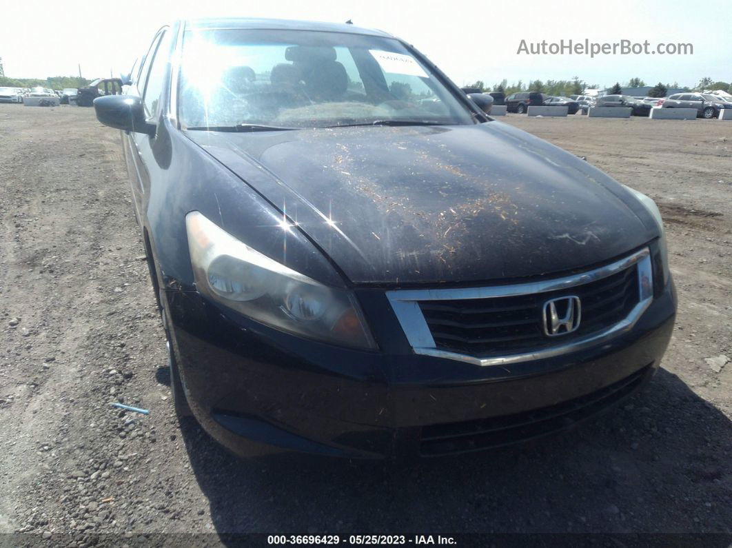 2008 Honda Accord Sdn Ex-l Black vin: 1HGCP26848A102393