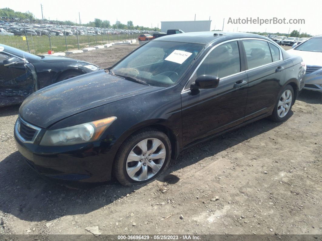 2008 Honda Accord Sdn Ex-l Black vin: 1HGCP26848A102393