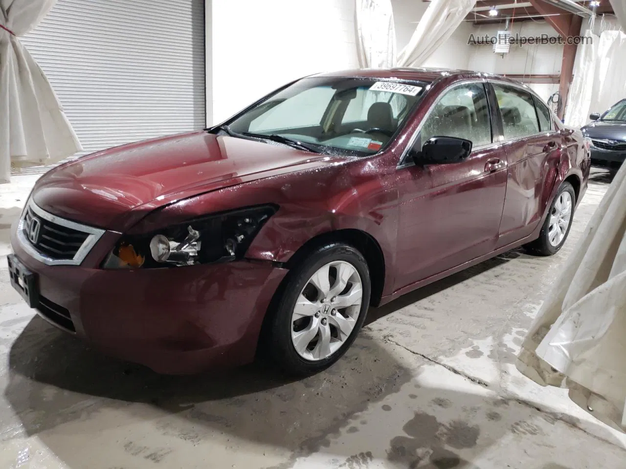 2008 Honda Accord Exl Burgundy vin: 1HGCP26848A114706