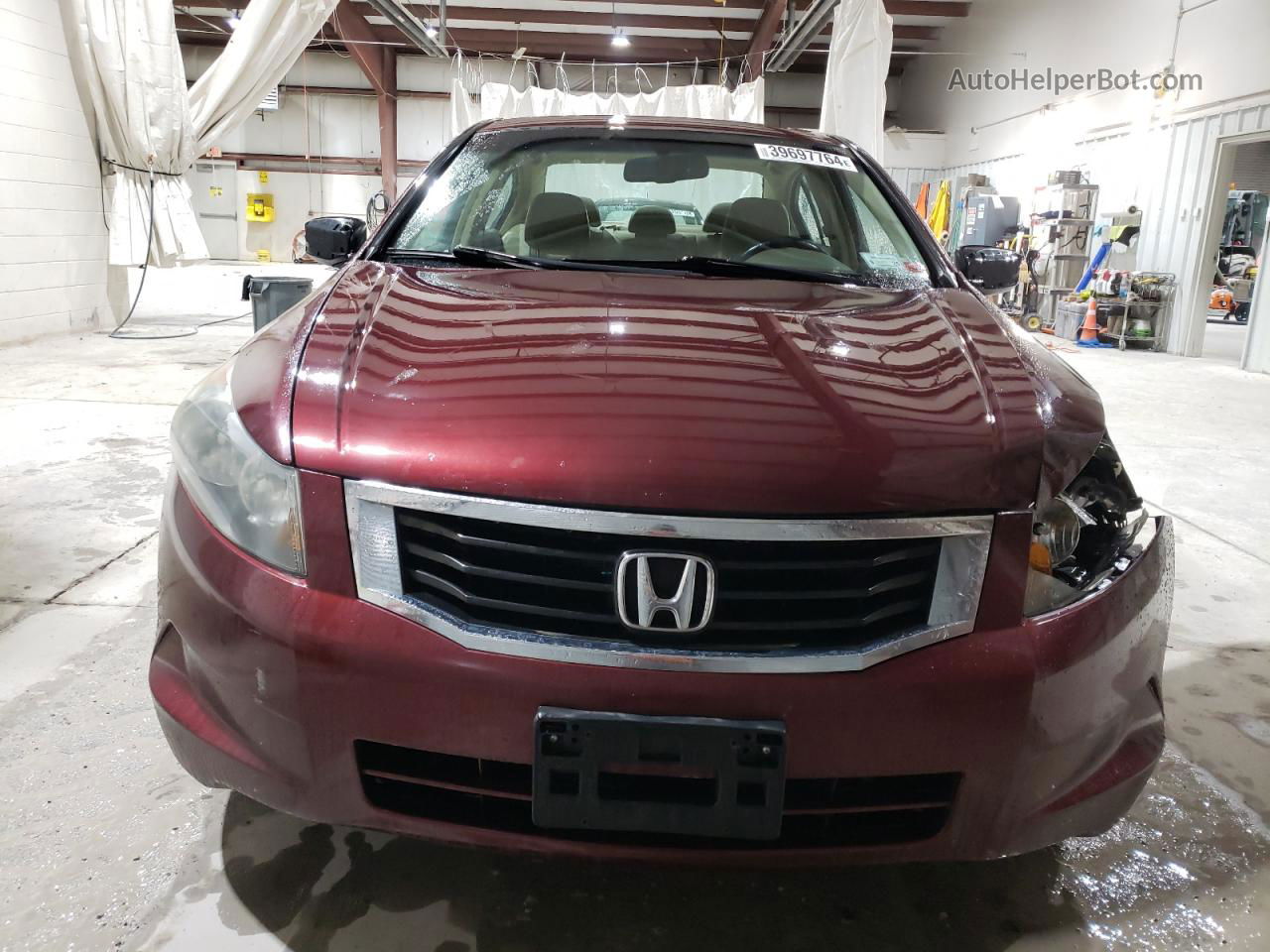 2008 Honda Accord Exl Burgundy vin: 1HGCP26848A114706