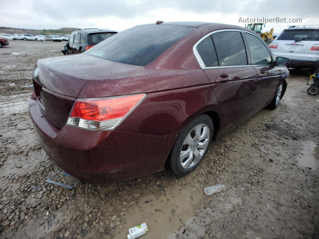 2009 Honda Accord Exl Burgundy vin: 1HGCP26849A064729