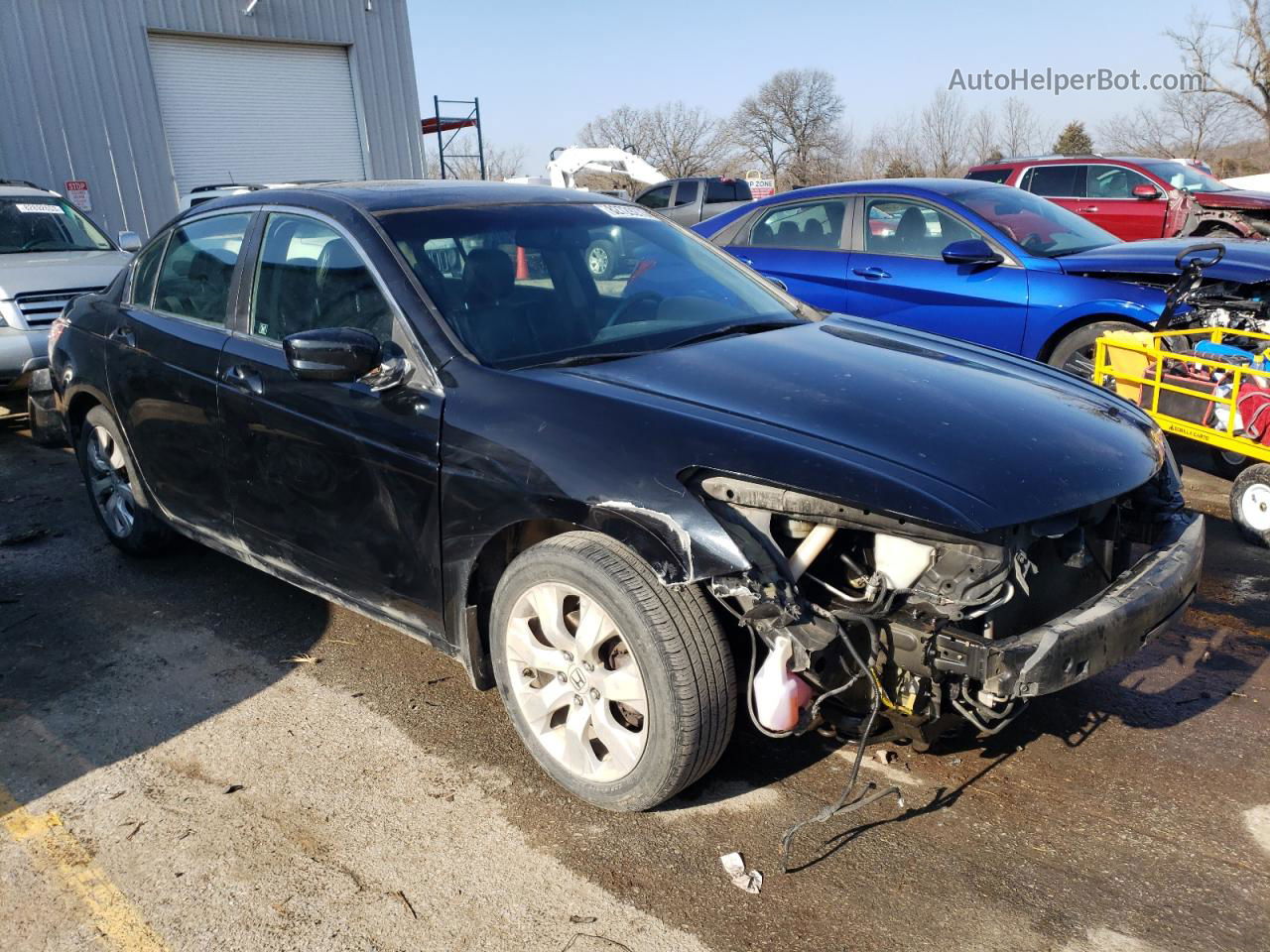 2009 Honda Accord Exl Black vin: 1HGCP26849A076590