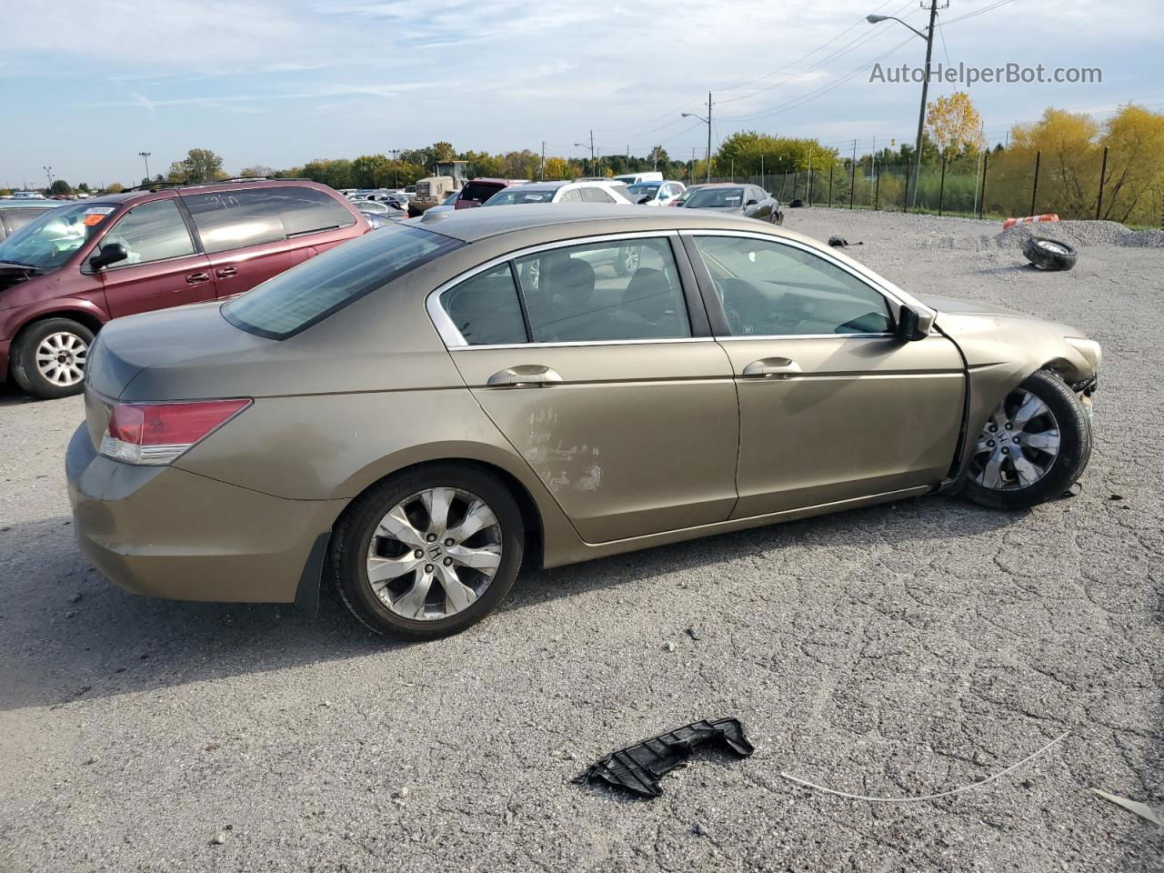 2009 Honda Accord Exl Золотой vin: 1HGCP26849A121480