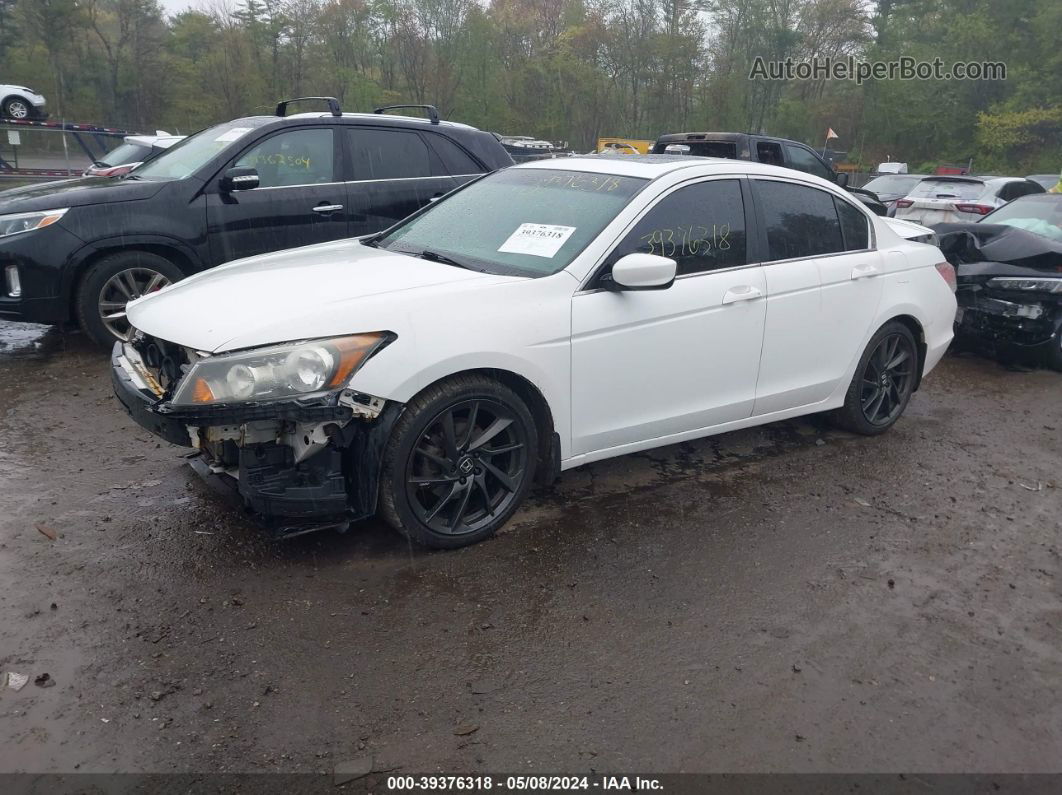 2009 Honda Accord 2.4 Ex-l White vin: 1HGCP26849A129014