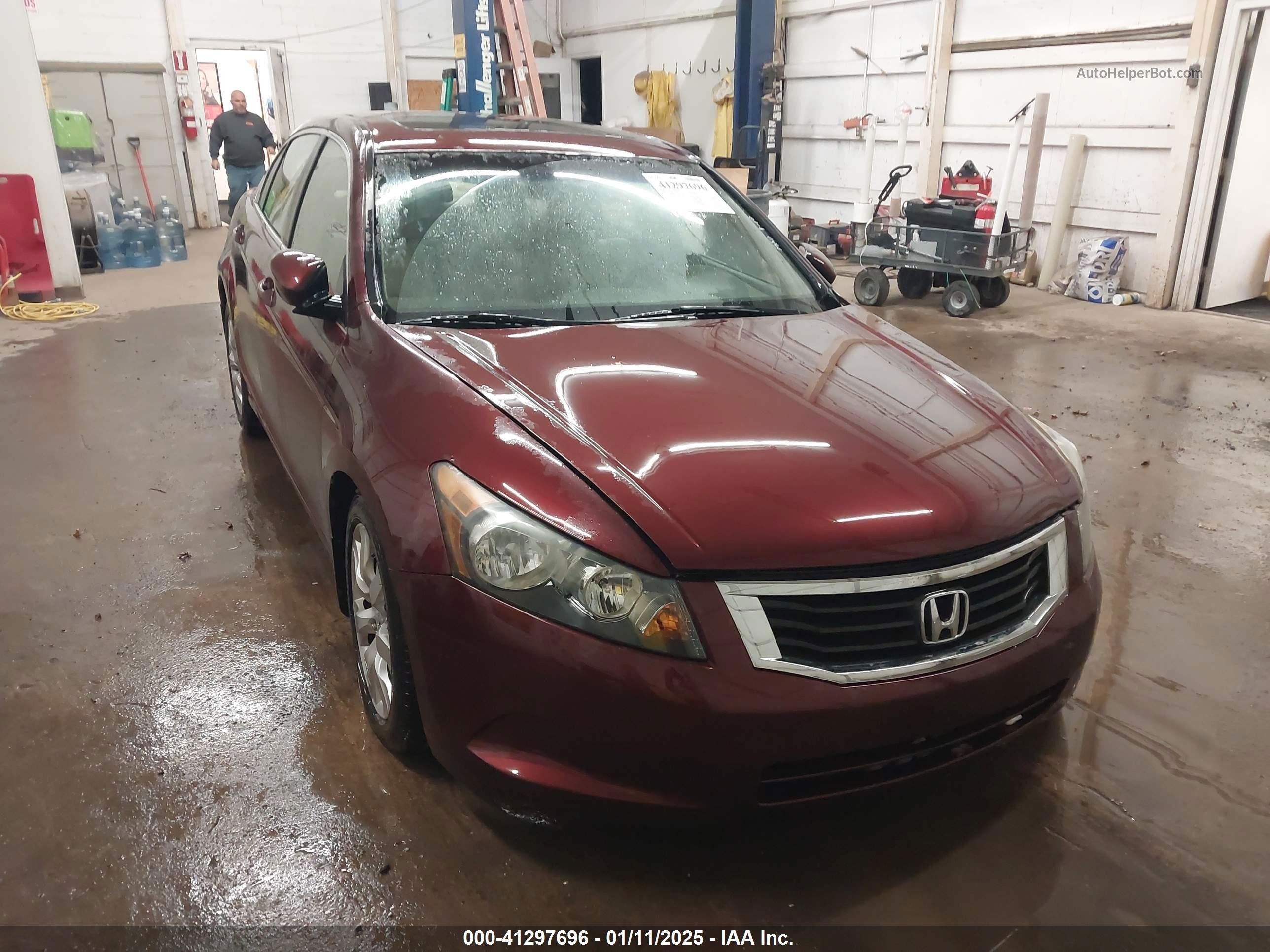 2008 Honda Accord 2.4 Ex-l Burgundy vin: 1HGCP26858A004778